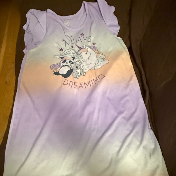 Pre-Loved Wonder Nation Unicorn Koala Panda Always Dreaming Nightgown (L 10-12) - Picture 4 of 6